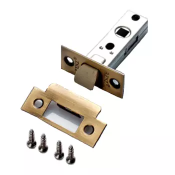 Защелка межкомнатная RENZ, пластик, язычок бронза L 5-45 AB