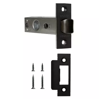 Защелка врезная F12-45-25 BL (черный)