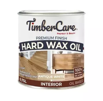 Защитное масло с твердым воском TimberCare Hard Wax Oil, античный белый, 0,75л