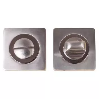 Завертка к ручкам PUERTO квадратная BK AL 02 SC/CP хром матовый