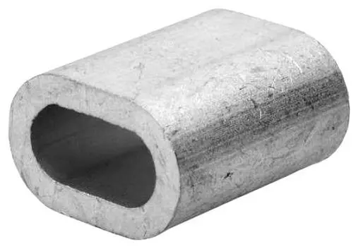 Зажим троса 1мм, алюминиевый, 2 шт