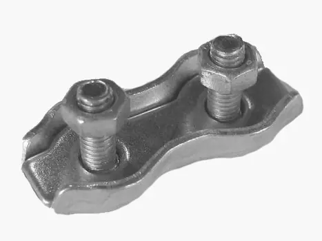 Зажим троса Dublex 4 мм, оцинкованный