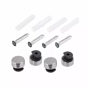 Зеркалодержатель Tech-Krep d17 мм без сверления, хром, комплект