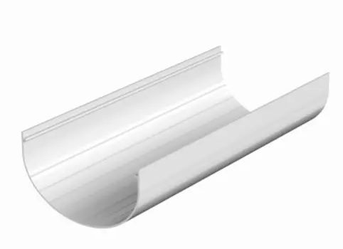 Желоб водосточный ПВХ, ТН "ОПТИМА", 120/80 ,1,5 м, белый