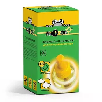 Жидкость от комаров для электрофумигатора, 30мл, без запаха(флакон) Nadzor/24