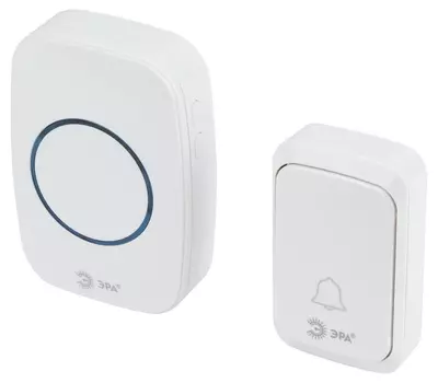 Звонок дверной Эра C89 беспроводной белый, 36 мелодий