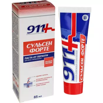 911 Сульсен Форте паста от перхоти 85 мл