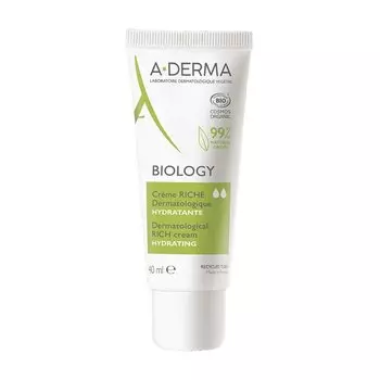 A-Derma Biology Крем дерматологический насыщенный для хрупкой кожи 40 мл