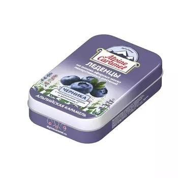 Альпийская карамель Детские леденцы Черника 53 г