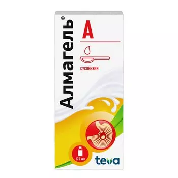 Алмагель А суспензия для приема внутрь 170 мл