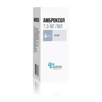 Амброксол 7,5 мг/мл раствор для приема внутрь и ингаляций 100 мл
