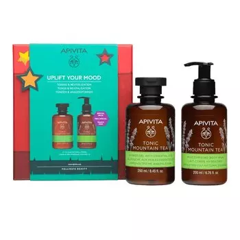 Apivita Набор для тела Горный чай (гель для душа 250 мл+молочко для тела 200 мл)