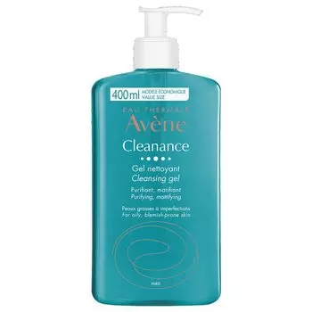 Avene Cleanance Гель очищающий для жирной или склонной к акне кожи лица и тела 400 мл
