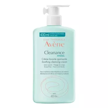 Avene Cleanance Hydra Крем очищающий для сухой и раздраженной кожи лица и тела 400 мл
