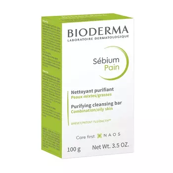 Bioderma Sebium Pain Мыло очищающее для жирной и проблемной кожи 100 г
