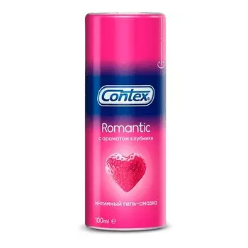 Contex Romantic Гель-смазка c ароматом клубники 100 мл