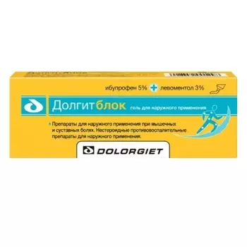 Долгитблок гель для наружного применения 5%+3% туба 20 г