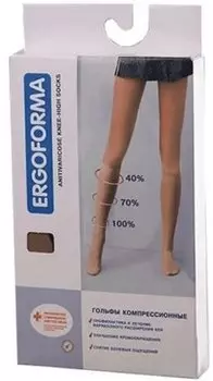 Ergoforma Гольфы компрессионные 1 класс компрессии размер 3 Телесные