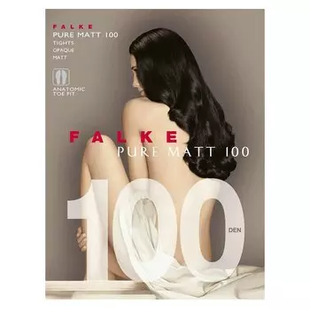 Фальке Пюр Мэт Колготки 100den р-р 1 черный