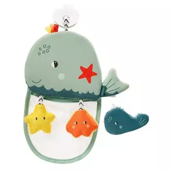 Fehn Кит игрушка для ванны с присоской и сеткой