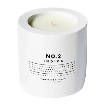 Photo/Genics+Co No.2 Indica Свеча парфюмированная в керамической вазе 260 г