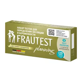 Frautest Planning Тест на овуляцию и беременность тест-полоска 5 шт+2 шт