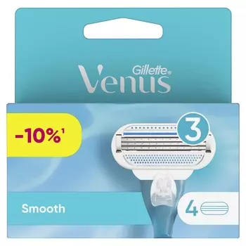 Gillette Venus Smooth Кассеты для бритвенного станка 4 шт