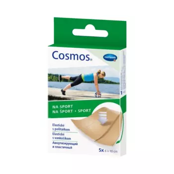 Cosmos Sport Пластырь эластичный 6 см х 10 см 5 шт