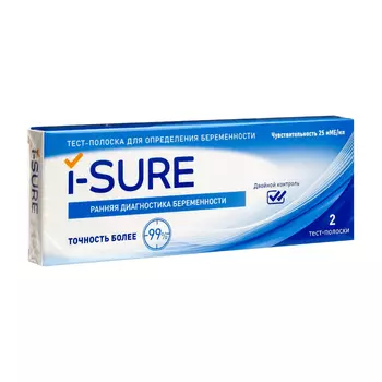 I-Sure Тест на беременность тест-полоска 2 шт