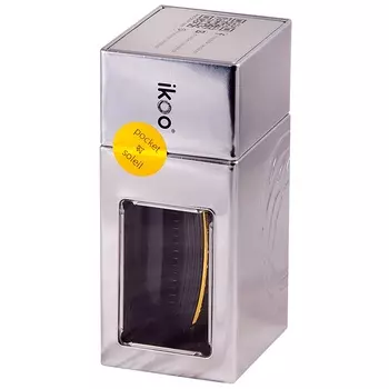 Ikoo Покет расческа для волос Солнечный металлик с крышкой