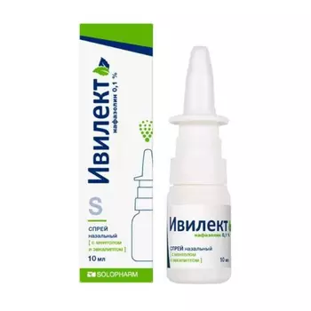 Ивилект 0,1% спрей назальный Ментол-Эвкалипт 10 мл