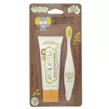 Jack N' Jill зубная паста для детей Банан с щеткой 50 г