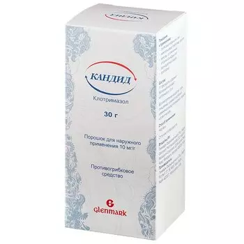Кандид 10 мг/г порошок для наружного применения 30 г