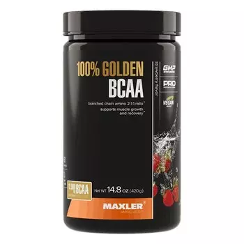 Maxler 100% Golden BCAA порошок Клубника 420 г