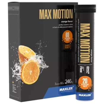 Maxler Max Motion Изотонический напиток таблетки шипучие Апельсин 60 шт