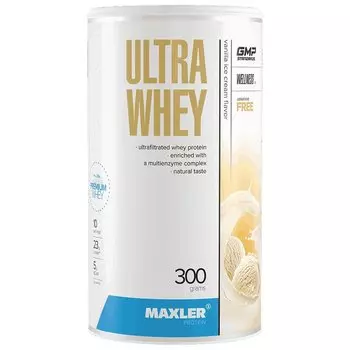 Maxler Ultra Whey Белковая сыворотка порошок Ванильное мороженое 300 г