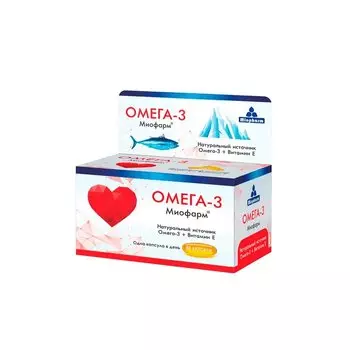 Миофарм Омега-3 капсулы 1000 мг 62 шт