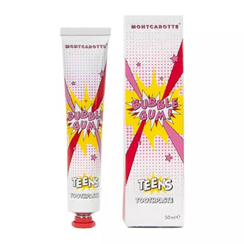 Montcarotte Тинс зубная паста для детей с 7 лет Бабл Гам 50 мл 1 шт