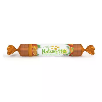 Naturetto Глюкоза с Витамином С таблетки жевательные Апельсин 17 шт