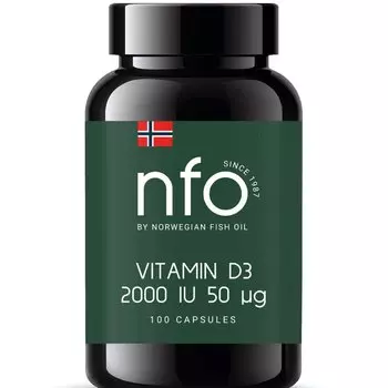 NFO Витамин Д3 2000 МЕ капсулы 100 шт