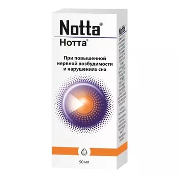 Нотта капли гомеопатические для приема внутрь 50 мл