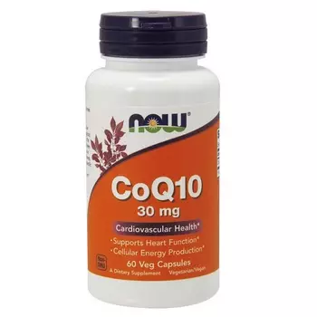 NOW Коэнзим Q10 30 мг капсулы 60 шт