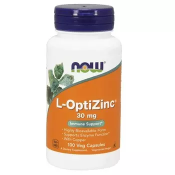 NOW L-ОптиЦинк 30 мг капсулы 100 шт