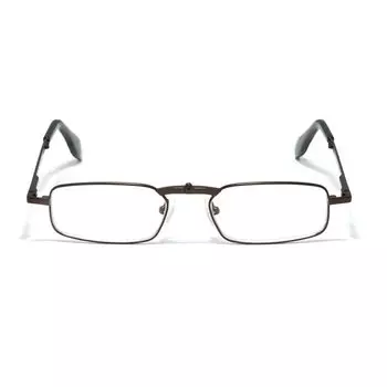 Очки корригирующие Онегин металлические складные для чтения +3,0 Кофе