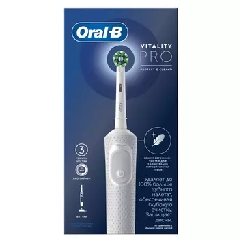 Oral-B Vitality PRO Зубная щетка электрическая тип 3708 Белый 1 шт