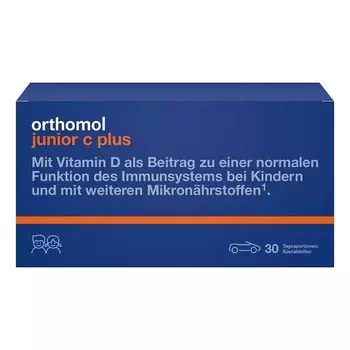 Ортомол Джуниор С Плюс Витаминный комплекс для детей таблетки жевательные 30 шт