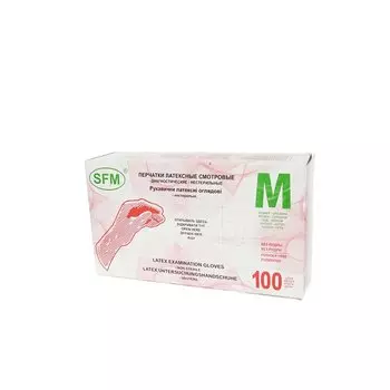 Перчатки виниловые нестерильные неопудренные р.M пара