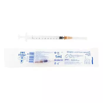 PL Шприц инсулиновый стерильный 1 мл