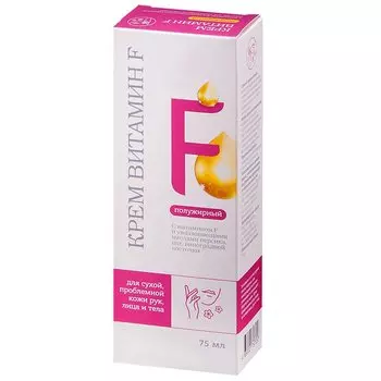 PL Витамин F крем полужирный для сухой проблемной кожи рук лица и тела 75 мл