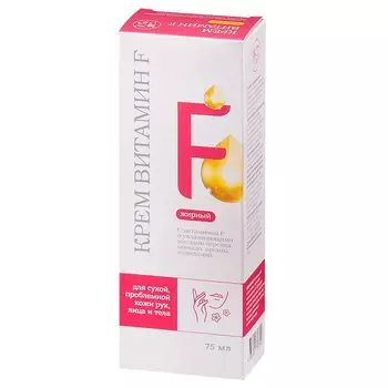 PL Витамин F крем жирный для сухой, проблемной кожи рук лица и тела 75 мл